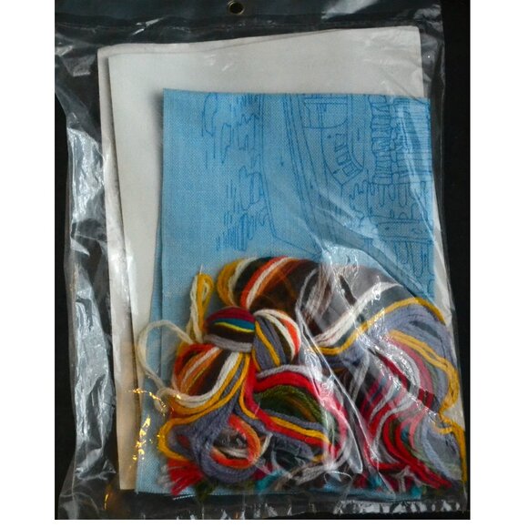 Roma Crewel Kit Unopened Package Vintage Docking Time Crafts Needlework Nautical - Picture 3 of 3